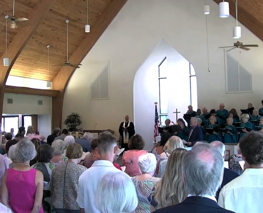 Worship service in chapel